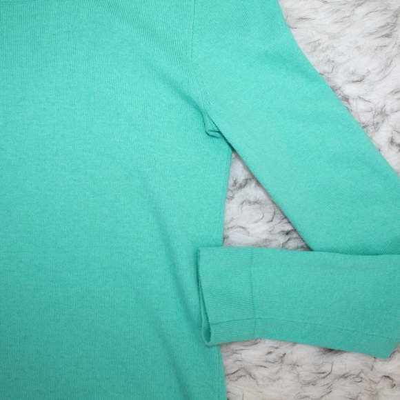J.Crew Mint Green Cotton Wool Teddie Sweater - Picture 4 of 8